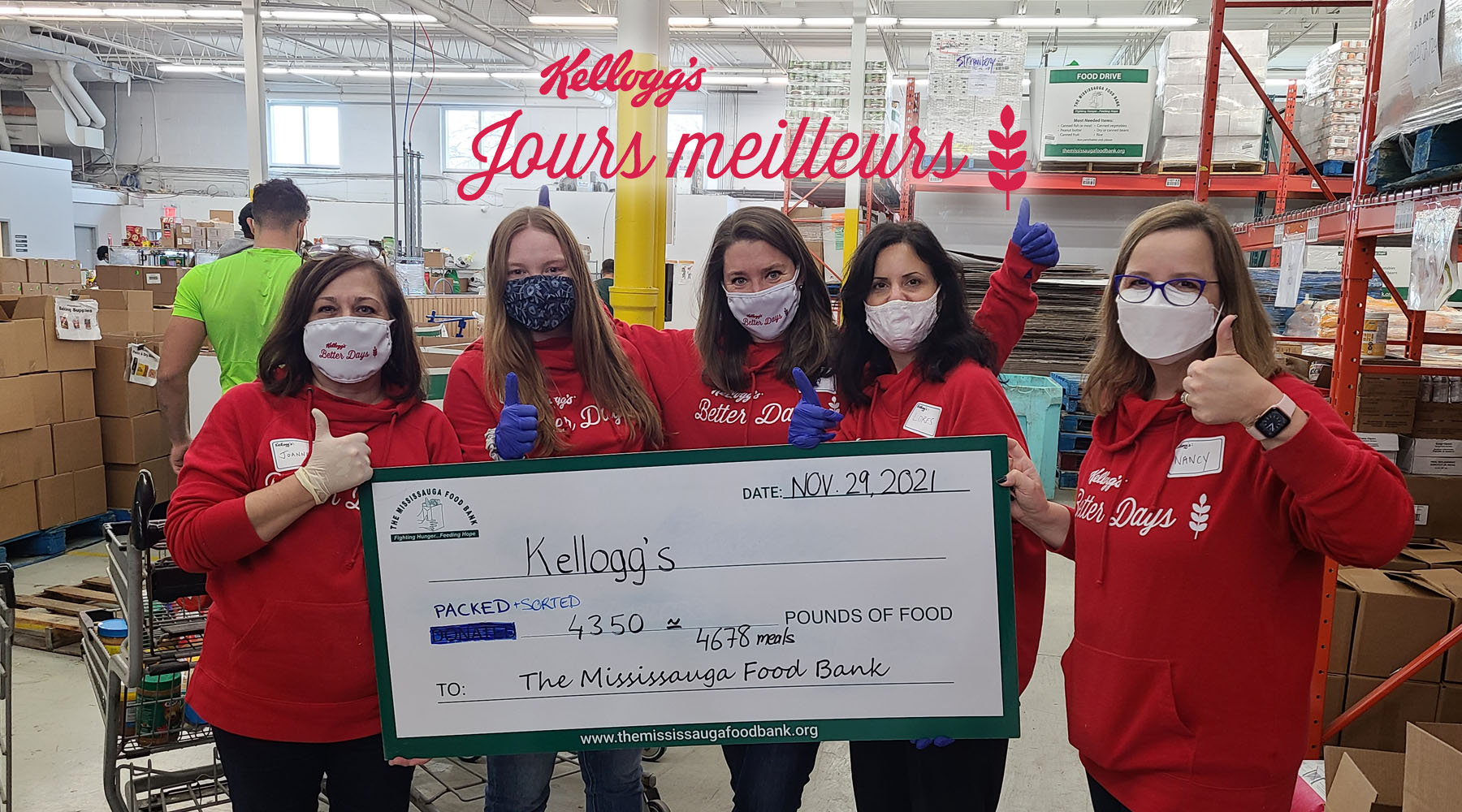 group holding a big fundraising check